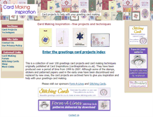 Tablet Screenshot of cardmakinginspiration.com